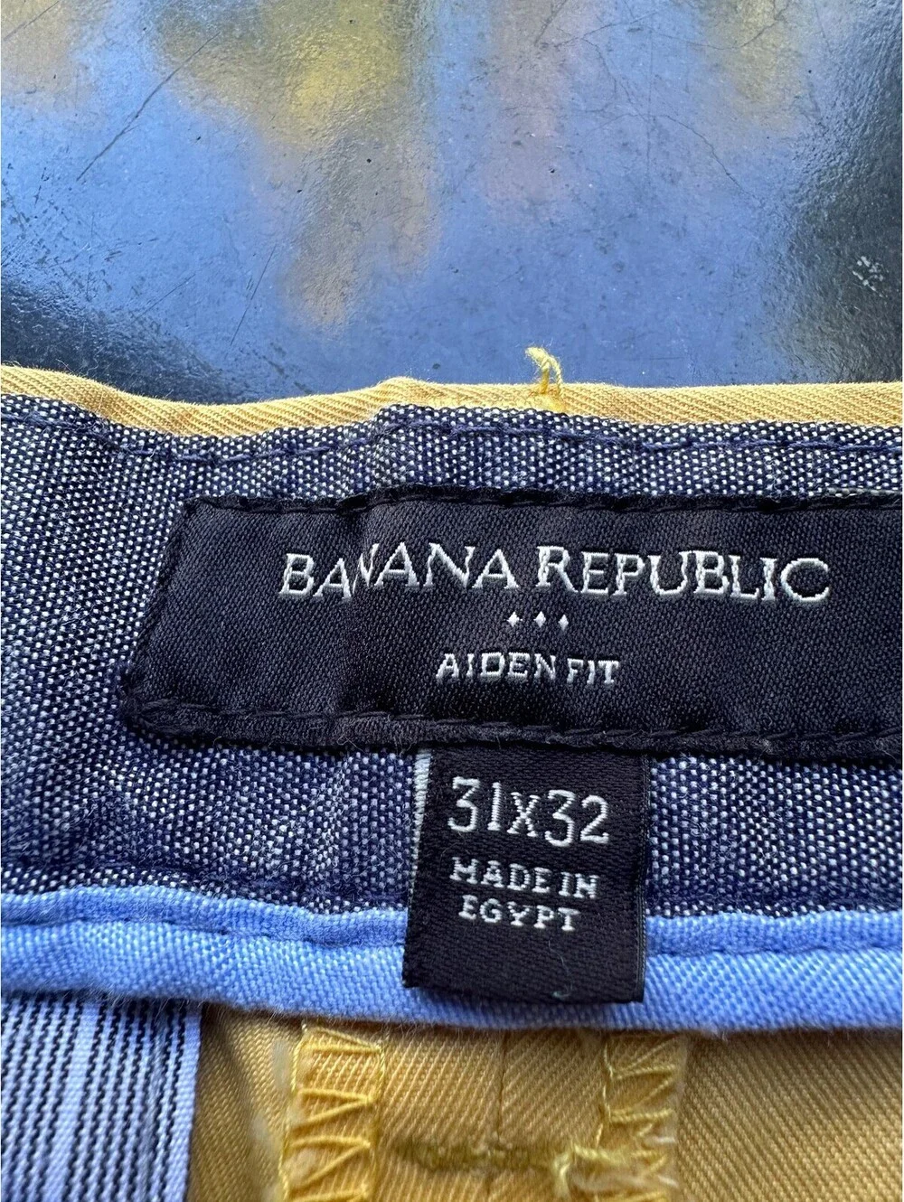 Banana Republic Aiden Mustard Chino Pants 31x32